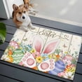 thumbnail image 4 of Happy Easter 2'x3' Washable Rug, Spring Colorful Eggs Rabbit Ear Feet Flowers Non-Slip Soft Doormat Area Rugs for Entrance Bathroom Bedsides, Carpet for Kitchen Bedroom, Entryway Floor Mat, 4 of 9