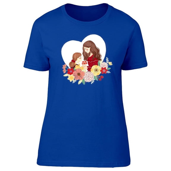 Mother Daugther White Heart T-Shirt Women -Image by Shutterstock, Female XX-Large