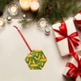 thumbnail image 6 of Naloa Fresh Corn 1 Acrylic Santa Tree Decorations Christmas Hanging Pendant for Christmas Winter New Year Party Hanging Decorations-Hexagon, 6 of 7