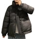 thumbnail image 4 of Chaqueta de invierno de algodón para mujer, informal, sin capucha, de manga larga, con capucha y cierre de cremallera., 4 of 4