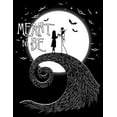 thumbnail image 2 of Men's The Nightmare Before Christmas Halloween Jack Skellington Sally Meant to Be Pull Over Hoodie Black X Large, 2 of 4