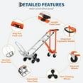 thumbnail image 2 of ChaoLink 3-in-1 Convertible Folding Hand Truck Dolly with Stair Climber Wheels – 770 Lbs Load Capacity Folding Cart with Elastic Straps, 2 of 8
