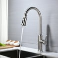 thumbnail image 2 of KOFUN Pull Down Kitchen Faucet with Sprayer, Single Handle Sink Pull Out Kitchen Faucet, Stainless Steel Faucet Brushed Nickel with Pull Out Sprayer for Kitchen, 2 of 7