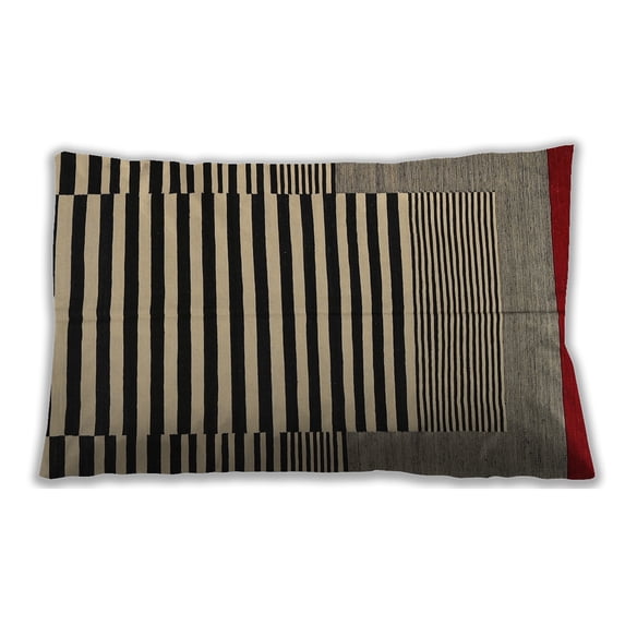 Ahgly Company Outdoor Rectangular Contemporary Lumbar Throw Pillow, 13 inch by 19 inch