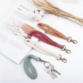 thumbnail image 7 of 4PCS Macrame Wristlet Keychain Boho Women Handmade Braided Keychain Lanyard, 7 of 7