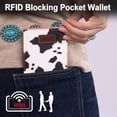 thumbnail image 7 of Wrangler Small Wallet Women Slim Thin Wallets Card Cases Money Organizer Minimalist Pocket Wallet with RFID Lining, Cow Pink, 7 of 7