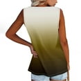 thumbnail image 7 of Plus Size Blouse for Women Women Summer Sleeveless Casual Printed O Neck T Shirt Tops, 7 of 7