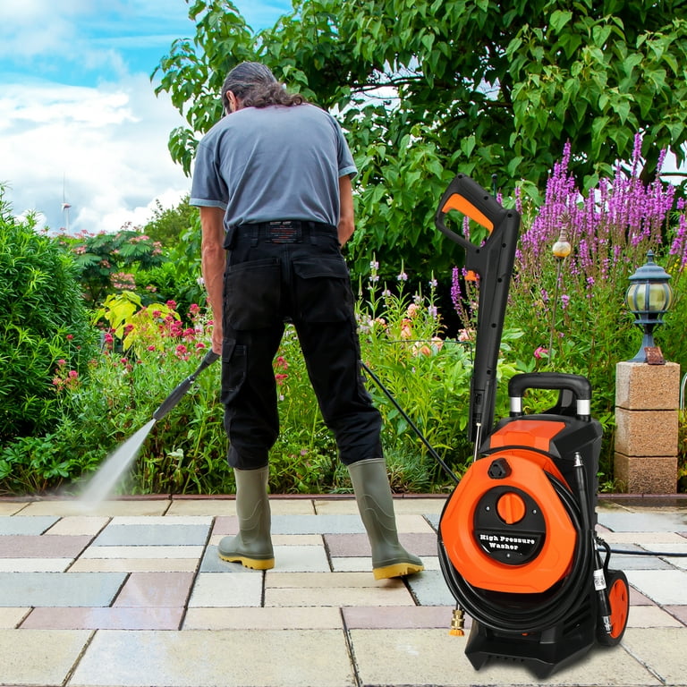 Ktaxon High-Pressure Washer, 3380PSI MAX 2GPM Electric Power Washer Cleaner,  with 4 Nozzles, Soap Bottle 