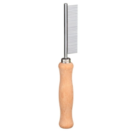 Safari Dog Flea Comb with Wooden Handle