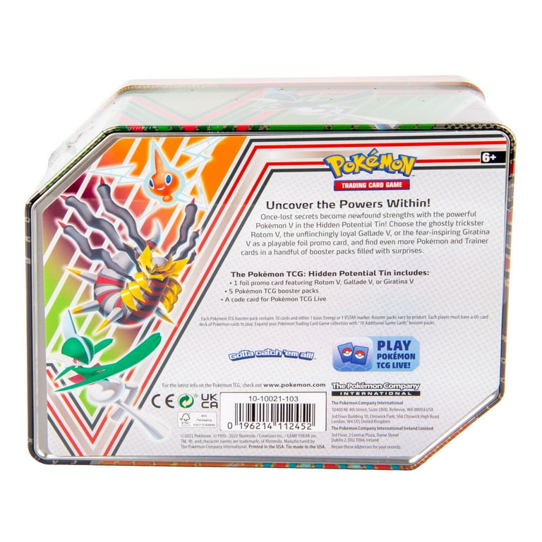 pokemon tcg hidden cards Pokmon Potential Tin Set of 3 (Giratina, Gallade, Rotom) Paladin and find even more Pokmon and Trainer cards in a handful of booster packs filled with surprises. Pokemon Trading Card Games Hidden