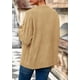 thumbnail image 4 of Suéter Cardigan PRETTYGARDEN Mujer 2025 Tejido Grueso Caqui XL, 4 of 8