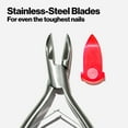 thumbnail image 3 of Revlon No-Ricochet Cuticle Nail Nipper and Hangnail Remover, Ultra Sharp Non-Corrosion Stainless Steel Personal Grooming Tool with Strong Blades, 3 of 7