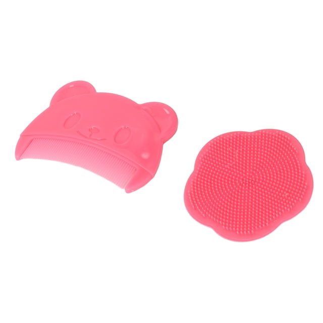 Cepillo para el cuero cabelludo del bebé, 2 piezas Cepillo para el cuero cabelludo del bebé Cepillo de limpieza del cuero cabelludo del bebé Cepillo de baño para bebé Rendimiento lleno de energía