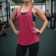 thumbnail image 5 of Chaleco deportivo sin mangas con cuello bajo en forma de T para mujer: top deportivo holgado de secado rápido y absorción del sudor, 5 of 5