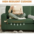 thumbnail image 6 of TEQIN 83" W Loveseat Sofa, Mid Century Modern Decor Love Seat Couches for Living Room, Teddy Velvet Sofa with Deep Seats,Modern Cloud Couch for Living Room, Bedroom, Office, 6 of 7