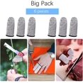 thumbnail image 2 of LAICAIW Finger Cots Cut Resistant Protector-Finger Covers for Cuts, Gloves Life Extender, Cut Resistant Finger Protectors for Kitchen, Work, Sculpture, Anti-Slip, Reusable (Gray, 6PK), 2 of 7