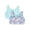 Jade Watercolor/Baby Jade, variant on Girls Sports Bra, 2 Pack, Sizes XS-XXL