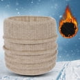 thumbnail image 2 of Yoodem Neck Warmer Neck Warmer Men Fleece Neck Gaiter Women Scarf Winter Double Layer Thick Knit Circle Loop Scarf Warm Windproof Beige One Size, 2 of 9