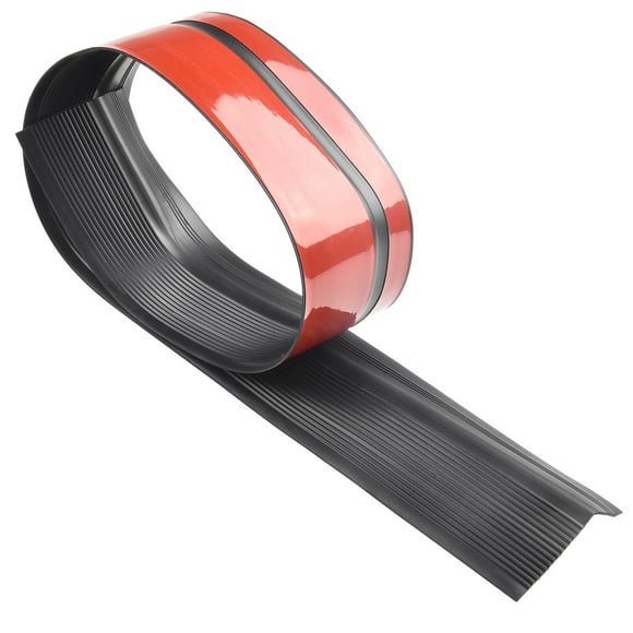 MYG Anti-Slip Stair Edge Protector Trim Waterproof PVC L-Shaped Nosing Strip for Indoor Outdoor Stairs Self-Adhesive Easy Install 6cm x 3cm x 1m Black