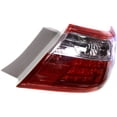 thumbnail image 5 of For Toyota Camry 2007 2008 2009 Tail Light Passenger Side | Outer | LED | Lens & Housing | Clear & Red Lens | CAPA Certified | Replacement For TO2805103, TO2805103C | 8155133490, 5 of 7