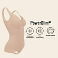 thumbnail image 4 of Leonisa Sheer Stripe Detail Sculpting Bodysuit - Tummy Control Shapewear for Women, 4 of 6