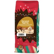 Crazy Cups Flavored Ground Eggnog Coffee, Caramel Eggnog Coffee in 10 oz Bag, For Brewing Flavored Hot or Iced Coffee