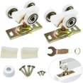 thumbnail image 1 of 2 Pack Sliding Pocket Door Hardware Top Hanger Rollers Wheels Assembly Fit Part 1125 & 1500 Hardware Kit, 1 of 5