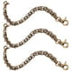 thumbnail image 4 of 3 piezas 26 cm Cadena de hierro de tres hileras Monedero Marco Monedero Bolsa de bloqueo Cadena de reemplazo Correas de hebilla de aleación de doble extremo Accesorios para bolsos de mujer (Bronce), 4 of 4