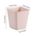 thumbnail image 3 of 2 Pack Tiered Hanging Plastic Basket with Hooks - Bathroom Shower Hanging Basket with Drainage Holes Kitchen Room Door Storage Hanging Baskets Bedroom Hanging Organizer for Home Decoration Pink, 3 of 9