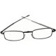 thumbnail image 4 of Gafas de lectura unisex plegables (3.00) Marcos negros no polarizados Ajuste estrecho Gafas ligeras Estuche de plástico incluido TV Time WD434-300, 4 of 7