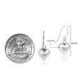 thumbnail image 5 of Gleaming Heart Full of Love Sterling Silver .925 Dangle Earrings, 5 of 6