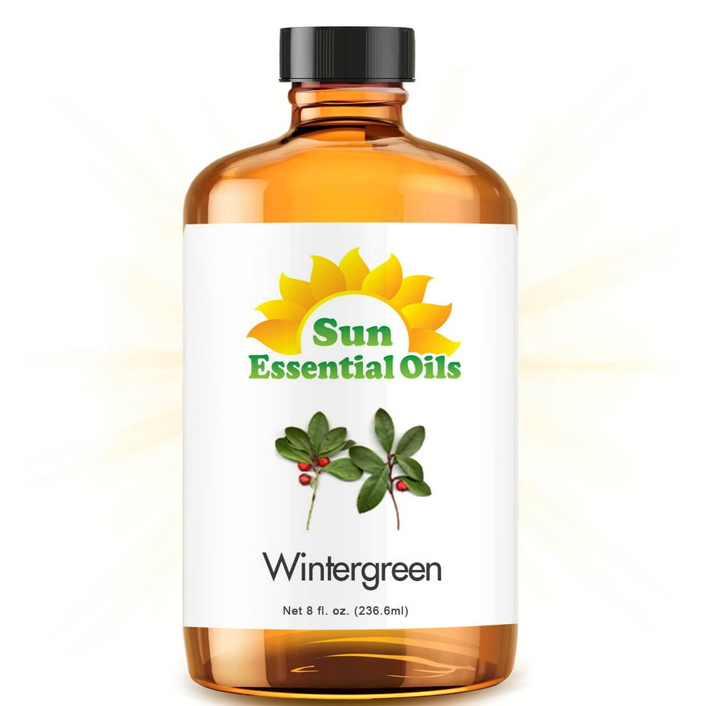 Wintergreen Essential Oil (Huge 8oz Bottle) Bulk Wintergreen Oil 8