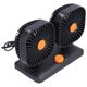 thumbnail image 1 of Ventilador de coche Amonsee ventilador cuadrado de doble cabeza ajustable, 1 of 8