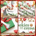 thumbnail image 4 of Festive Cookies Cocoa Banner Snowflake Christmas Display Snowman Reindeer Holiday Backdrop for Christmas Party Winter Gathering Holiday Celebration, 4 of 9
