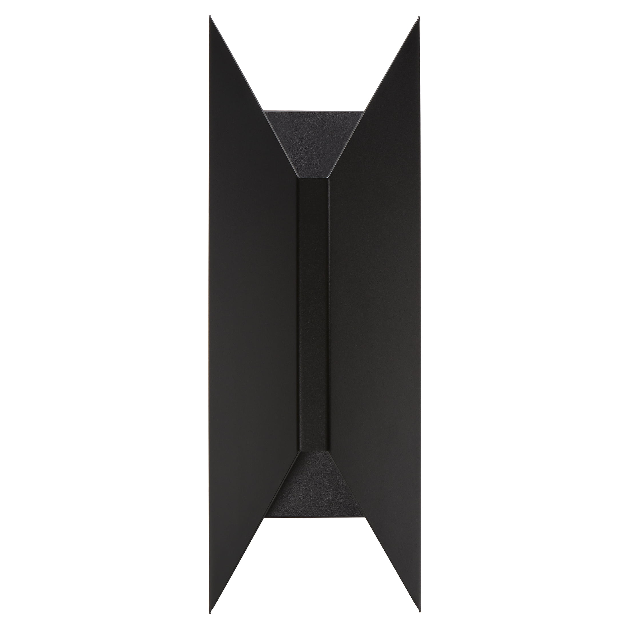 Maxxima Black Outdoor LED Wall Wash, Up and Down, Hardwired, Sconce, Modern Porch Light, 1000 Lumens, 5 CCT 2700K-5000K