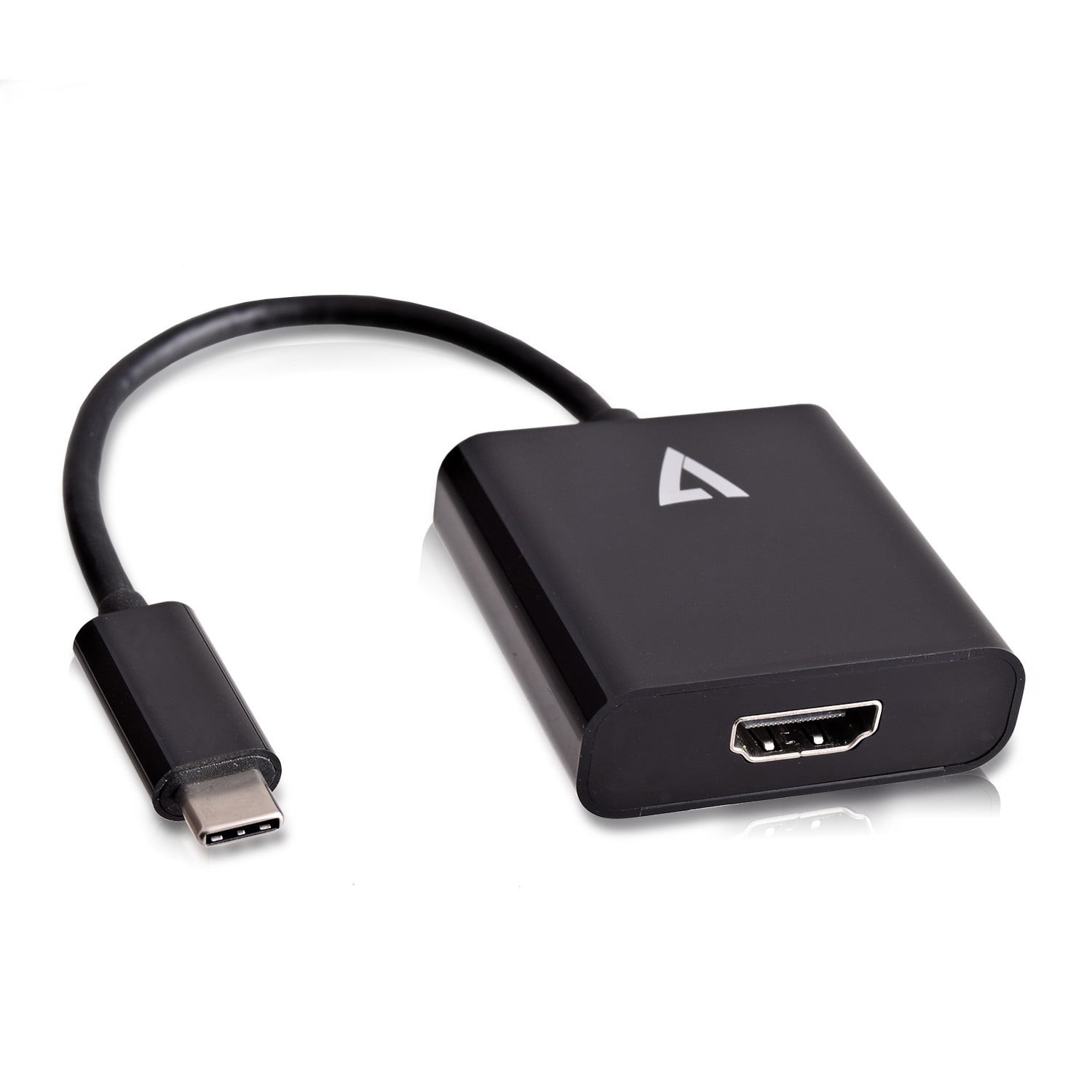 V7 USB Video Adapter USBC Male to HDMI Female, Black
