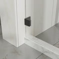 thumbnail image 5 of Frameless Shower Door, 48" W x 72" H Sleek Silent Sliding Glass Door, 1/4" (6mm) Thick Tempered Clear Glass with Easy-clean Coating, Heavy-Duty 304 Stainless Steel, Matte Black02, 5 of 8