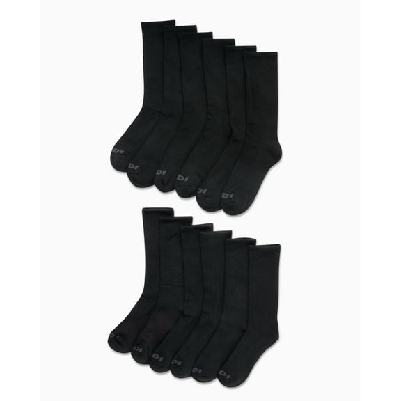 AND1 Men's Socks, Cushion Crew Socks, 12 Pack