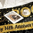 thumbnail image 4 of Yibo 40th Anniversary Decorations Ruby Wedding Gifts for Couples Her Him 40th Wedding Anniversary Decorations for Wife Husband Dad Mom Parents Back in 1983 Custom Blanketes, 4 of 7