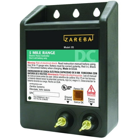 Zareba 5-Mile Battery Operated Solid State Fence Charger