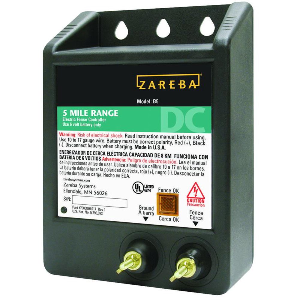 Zareba 5Mile Battery Operated Solid State Fence Charger