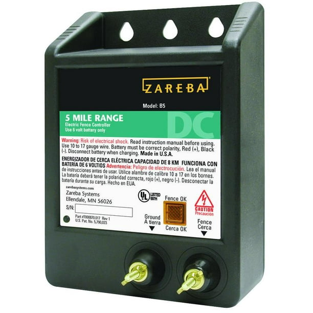 Zareba 5Mile Battery Operated Solid State Fence Charger