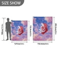 thumbnail image 4 of 50x60 inch Crystal Fleece & Arctic Fleece Blanket Soft Bed Throws for Home or Camping Rose with Flag Pattern, 4 of 7