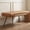 Pu Brown, variant on Dayalane 35.5" Mid-Century Modern Boucle Upholstered Bench, Tufted Ottoman Accent Bench with Solid Wood Trim, Bronze Metal Legs for Entryway, End of Bed, Beige