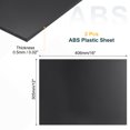 thumbnail image 2 of Uxcell 2 Paquete Hoja de Plástico ABS, 0.02" de Grosor 12"x16" Hoja de Plástico Dura Flexible, Panel de Plástico Moldeable por Calor para Manualidades de DIY Decoración del Hogar, Negro, 2 of 6