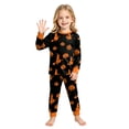 thumbnail image 7 of Futezty Girls Boys Halloween Pajamas Pumpkin Print Pjs Kids Ghost Sleepwear Clothes Sets Cute Graphic Holiday Sleepwear 2T-9T, 7 of 7
