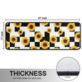 thumbnail image 5 of Sunflower and Checkerboard White Anti Fatigue Kitchen Rugs Set Of 2, Non Slip Washable Decorative Floor Mats for Sink Laundry and Home Use, 17"x47", 5 of 5