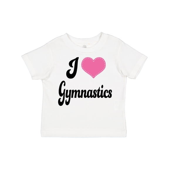 Inktastic I Love Gymnastics Girls Toddler T-Shirt