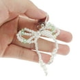 thumbnail image 4 of Unique Bargains 1 Pc Handbag Charms Keychains Faux Pearl Bow Bag Accessories Green, 4 of 5
