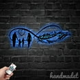 thumbnail image 2 of Handmadetneonsign Personalized Family Forever Infinity Metal Wall Led Light, Infinity Family Metal, 2 of 5